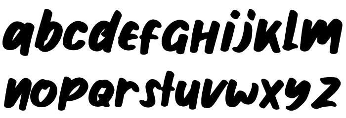 Gibsonwalsh Font LOWERCASE
