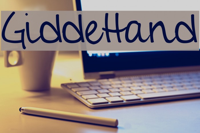 GiddeHand Font examples