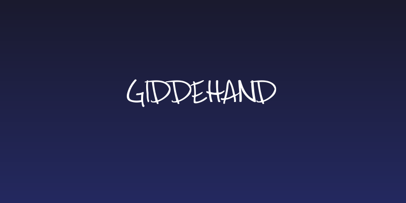 GiddeHand Social Header