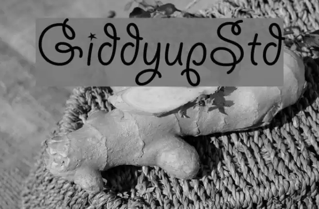 GiddyupStd Fonte examples