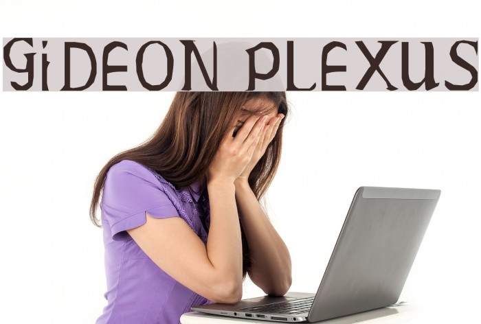 Gideon Plexus Font examples