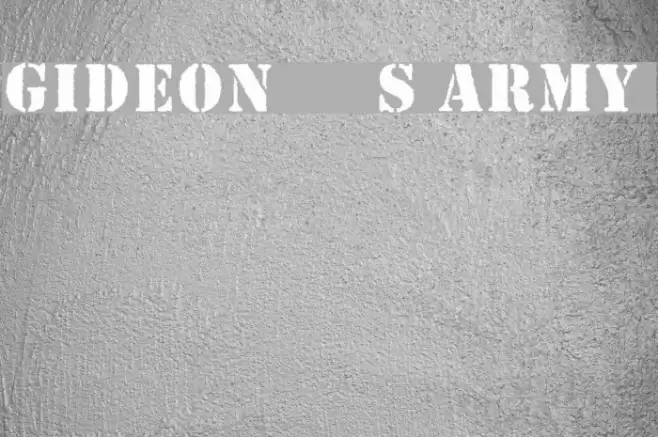 Gideon s Army  Font examples