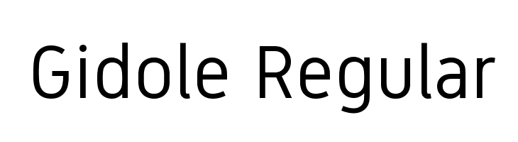 Gidole Regular Font