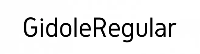 Gidole Regular  フリーフォントのダウンロード