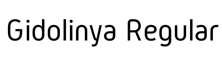 Gidolinya Regular フォント