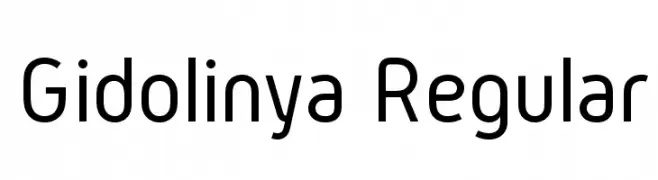 Gidolinya Regular  フリーフォントのダウンロード