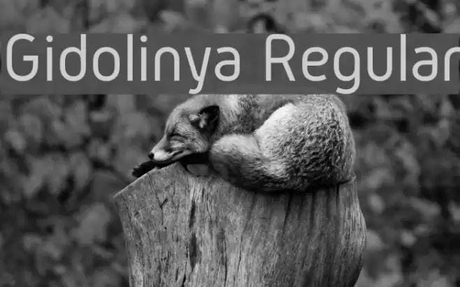 Gidolinya Regular Font examples