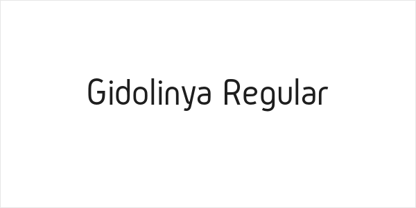 Gidolinya Regular Logo