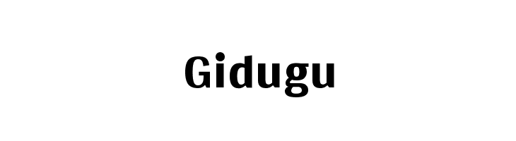 Gidugu Font