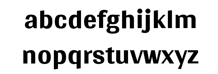 Gidugu Font LOWERCASE