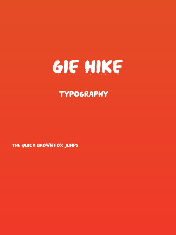 Gie Hike Poster