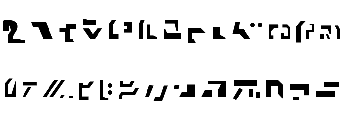 Giedi Ancient Autobot Font LOWERCASE