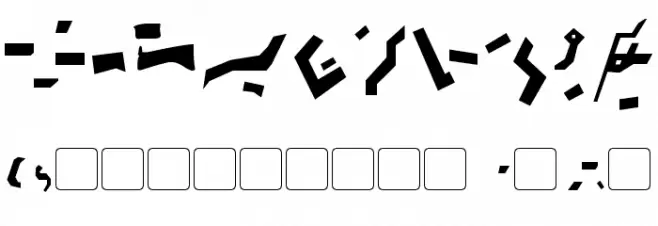 Giedi Decepticon Graffiti Font OTHER CHARS