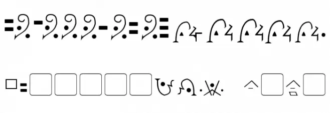 Giedi Predacon フォント その他の文字