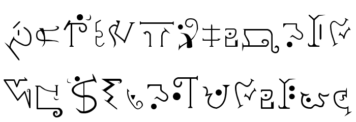 Giedi Predacon Font LOWERCASE