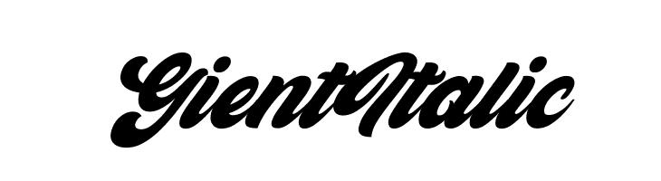 Gient Italic  नि: शुल्क फ़ॉन्ट्स डाउनलोड