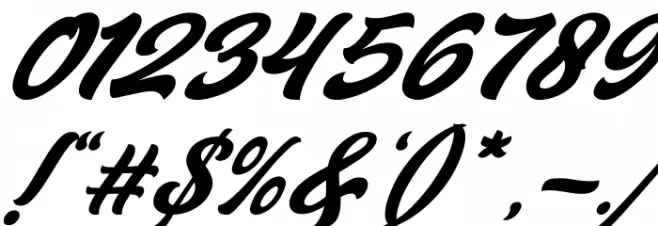 Gient Italic Font OTHER CHARS