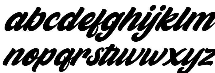 Gient Italic Font LOWERCASE