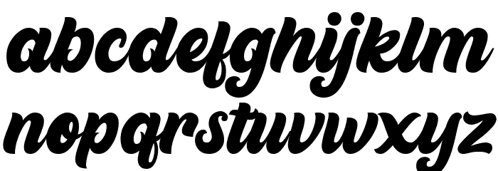 Gient Font LOWERCASE