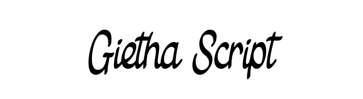 Gietha Script Font