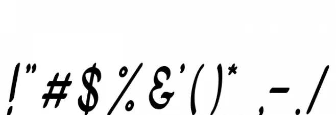 Gietha Script Font OTHER CHARS