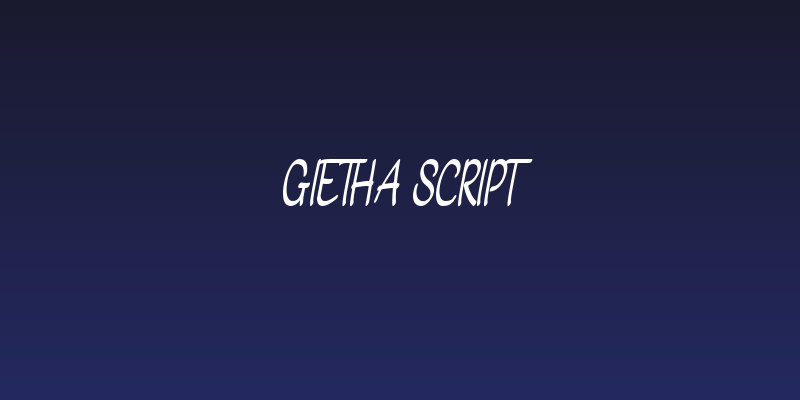 Gietha Script Social Header