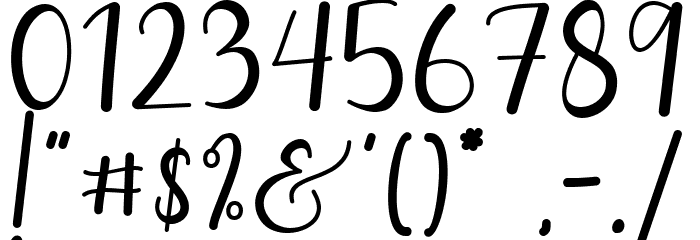 Giette Font OTHER CHARS