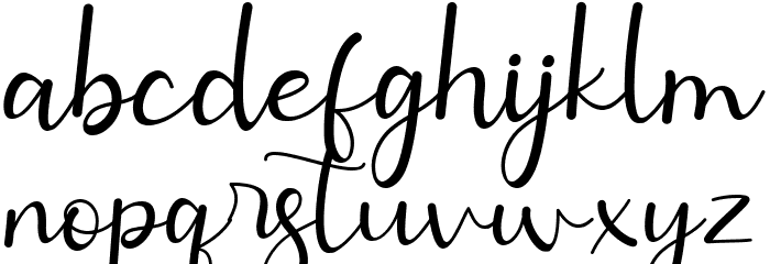Giette Font LOWERCASE
