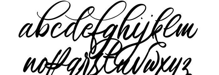 Gifolgh Font LOWERCASE
