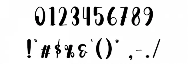 Gift Christmas Font OTHER CHARS