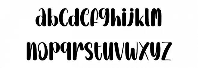Gift Christmas Font LOWERCASE