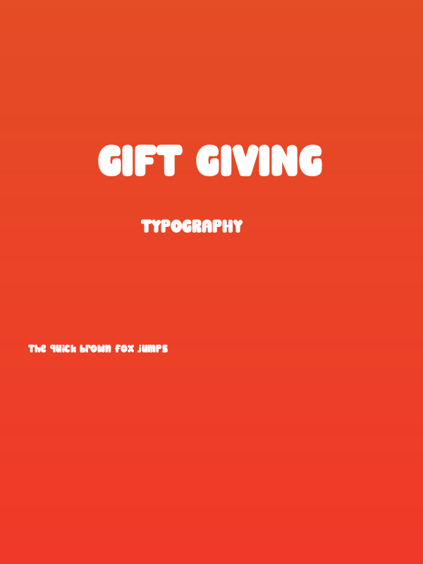Gift Giving Poster