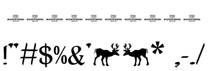 Gift Of Christmas PERSONAL USE Regular Font OTHER CHARS