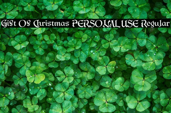 Gift Of Christmas PERSONAL USE Regular Example 1