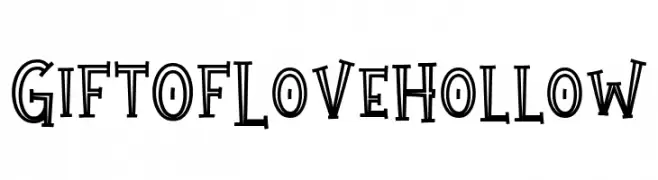 Gift Of Love Hollow  नि: शुल्क फ़ॉन्ट्स डाउनलोड