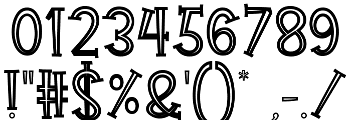 Gift Of Love Hollow Font OTHER CHARS
