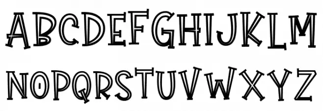 Gift Of Love Hollow Schriftart Groß
