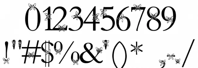 Gift Wrapped Schriftart Anderer Schreiben