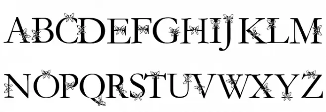 Gift Wrapped Schriftart Groß