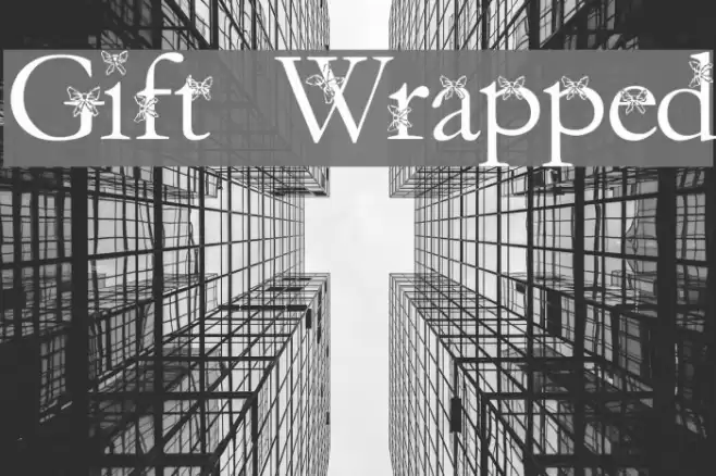 Gift Wrapped Schriftart examples