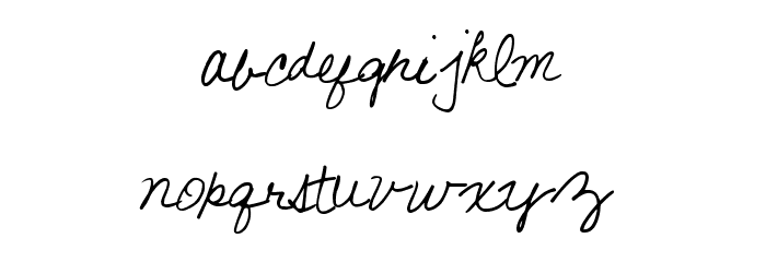 GiftExchange Font LOWERCASE