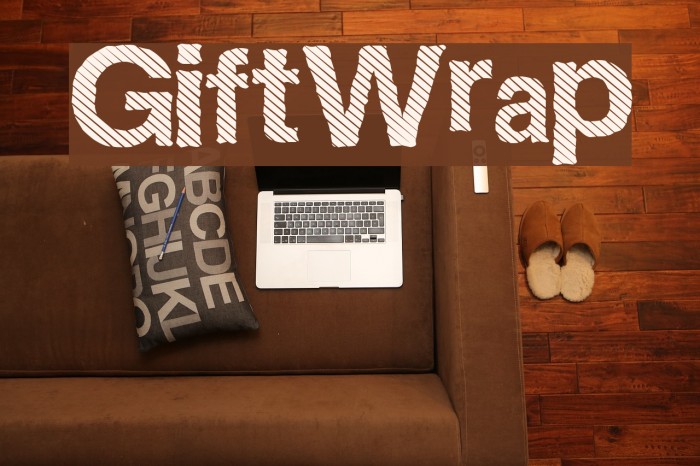GiftWrap Font examples