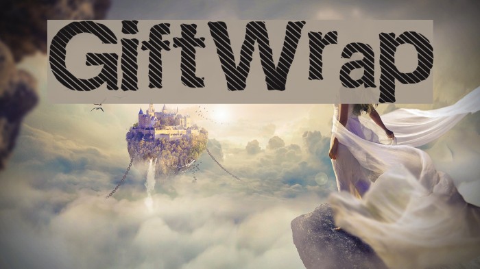 GiftWrap Font examples