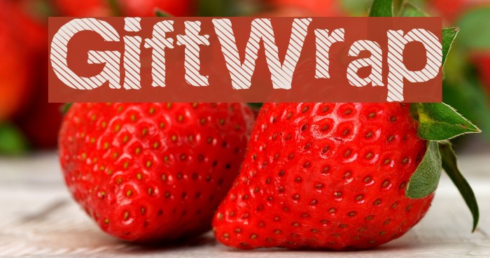 GiftWrap Font examples