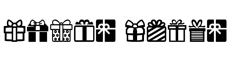 Gifts Icons  لخطوط تنزيل