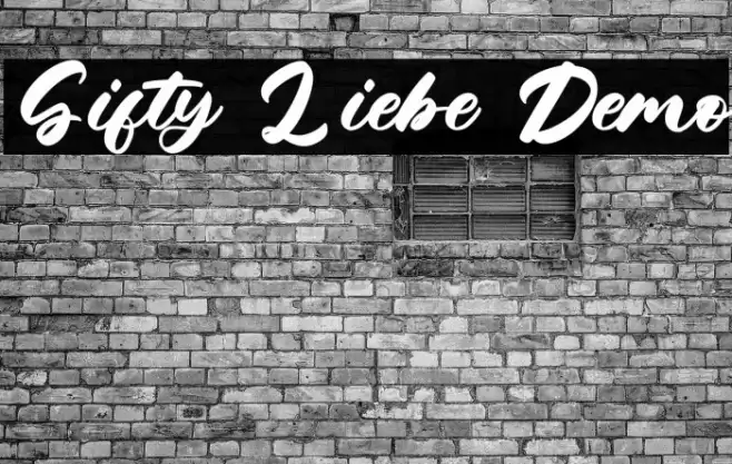 Gifty Liebe Demo Font examples