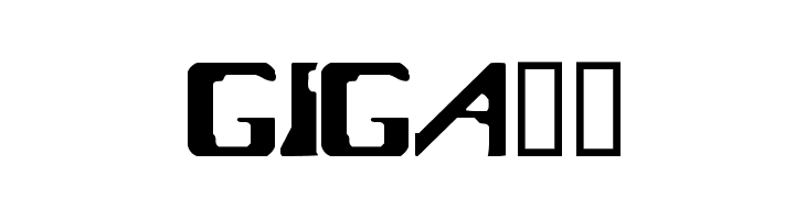 Giga66  font caratteri gratis