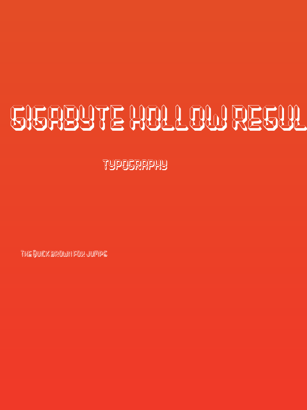 Gigabyte Hollow Regular Poster