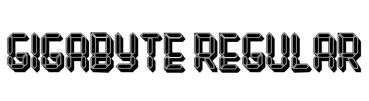 Gigabyte Regular  font caratteri gratis