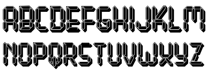 Gigabyte Regular Font LOWERCASE